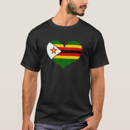 Ik hou van Zimbabwe vlag T-shirt