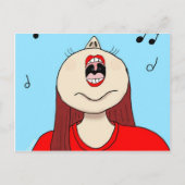 Ik hou van zingen briefkaart (Voorkant)