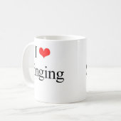 Ik hou van zingen koffiemok (Voorkant links)