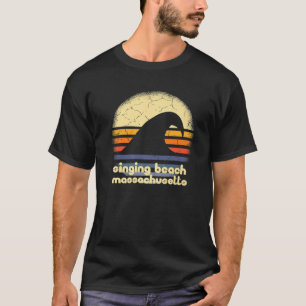 Ik hou van zingen strand Massachusetts Ocean Wave  T-shirt