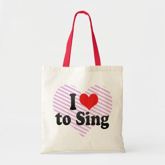 Ik hou van zingen tote bag (Voorkant)