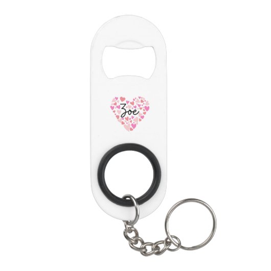 Ik hou van Zoe Mini Flessenopener (Achterkant)