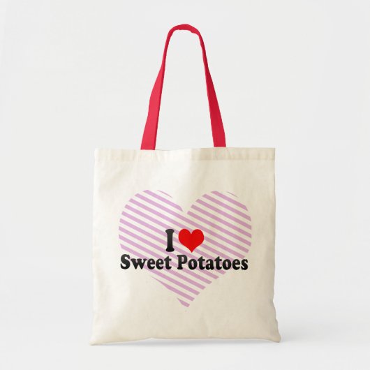 Ik hou van zoete aardappelen tote bag (Voorkant)