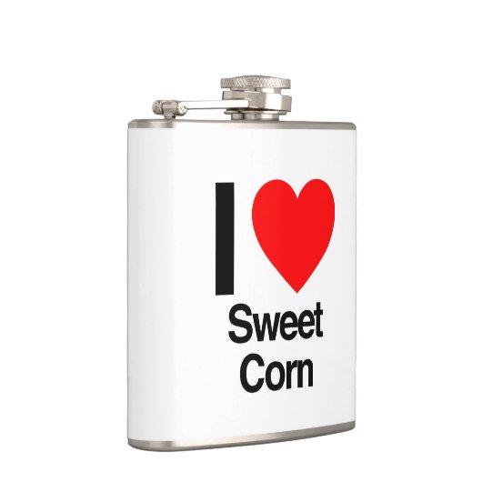 Ik hou van zoete maïs heupfles (Rechts)
