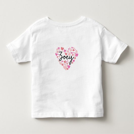Ik hou van Zoey Kinder Shirts (Achterkant)