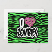 Ik hou van Zombies Briefkaart (Voorkant / Achterkant)