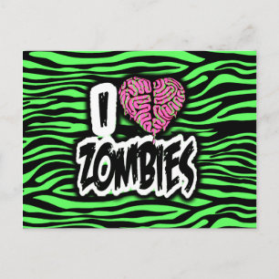 Ik hou van Zombies Briefkaart