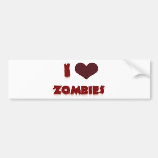Ik hou van zombies bumpersticker