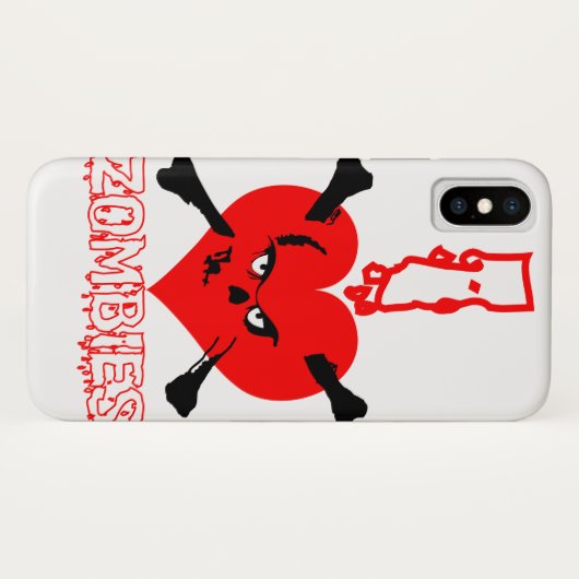 Ik hou van zombies Case-Mate iPhone case (Achterkant (horizontaal))