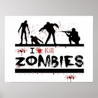 ik hou van zombies doden poster