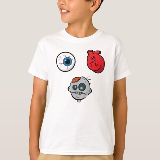 Ik hou van Zombies Kinder T-Shirt (Voorkant)