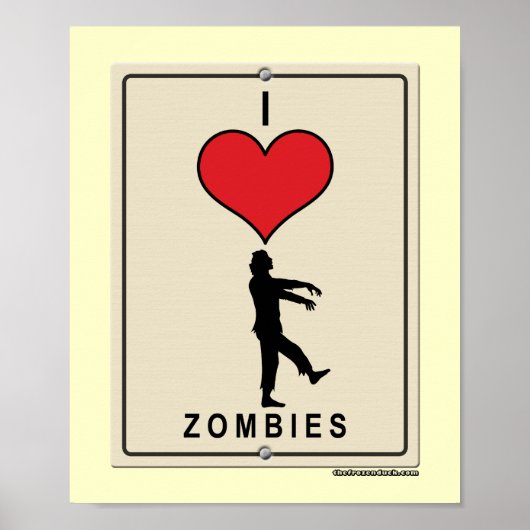 Ik hou van Zombies Poster (Voorkant)