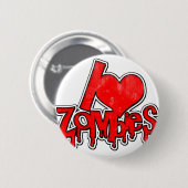 Ik hou van Zombies Ronde Button 5,7 Cm (Voorkant /achterkant)