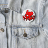 Ik hou van Zombies Ronde Button 5,7 Cm (In situ)