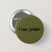 Ik hou van Zombies Ronde Button 5,7 Cm (Voorkant /achterkant)