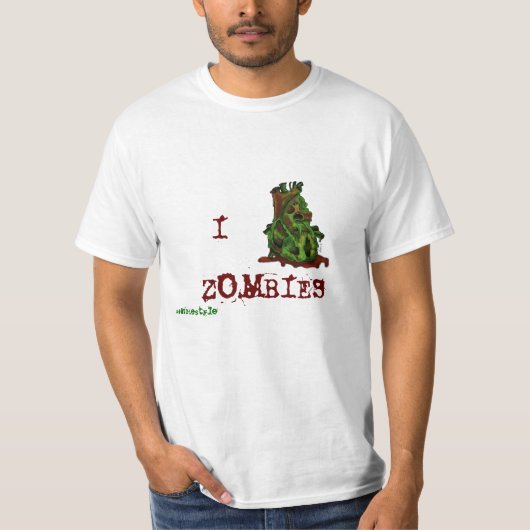 Ik hou van Zombies T-shirt (Voorkant)