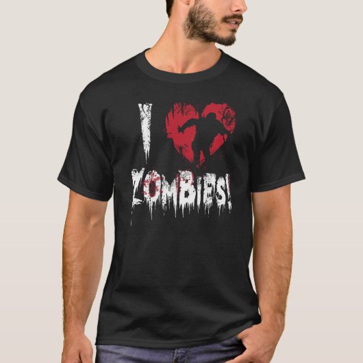 Ik hou van Zombies T-shirt (Voorkant)