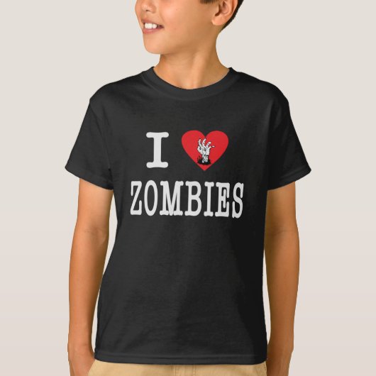 Ik hou van Zombies T-shirt (Voorkant)