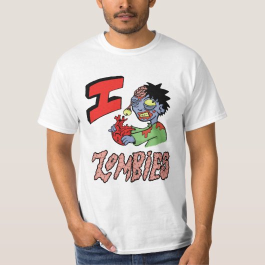 Ik hou van Zombies T-shirt (Voorkant)