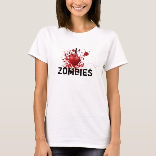Ik hou van zombies t-shirt (Voorkant)