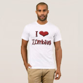 ik hou van zombies t-shirt (Voorkant volledig)