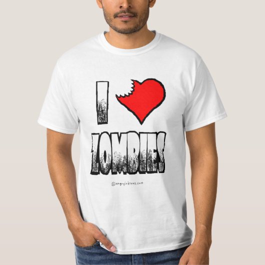 Ik hou van Zombies Zombie T-shirt (Voorkant)