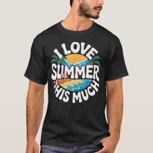 Ik hou van zomer zoveel zonneschijn vibes strand t-shirt