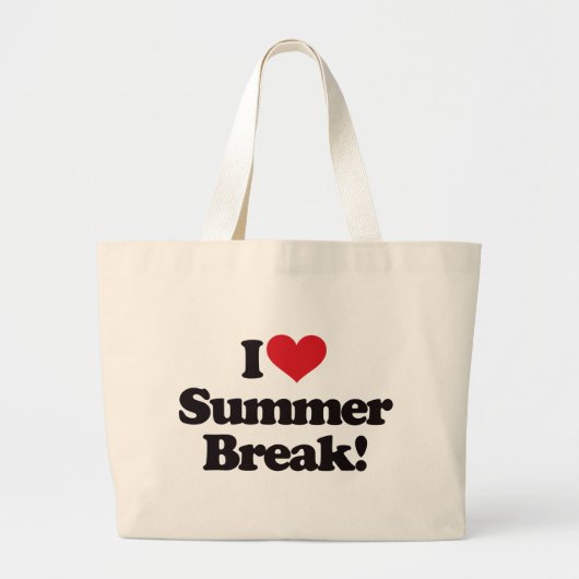 Ik hou van zomerpauze! grote tote bag (Voorkant)