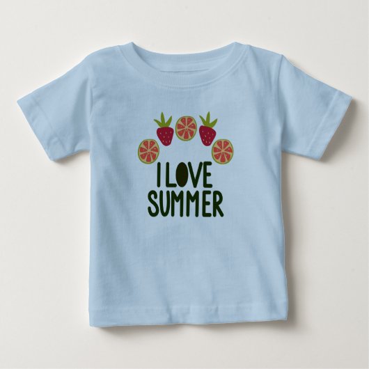 Ik hou van zomerse Baby schattige T-shirts met fru (Voorkant)