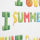 Ik hou van zomerse teksten behang (Zoom)
