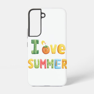 Ik hou van zomerse teksten samsung galaxy hoesje