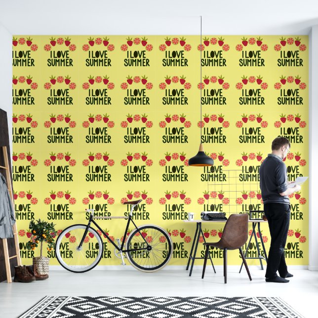 Ik hou van zomervruchten behang (Woonkamer)
