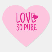 Ik hou van zo'n puur couple design  hart sticker (Voorkant)