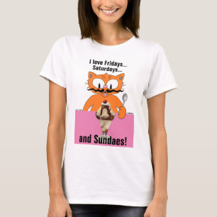 Ik hou van zondagen (zondagen) IJs Fun Summer T-shirt