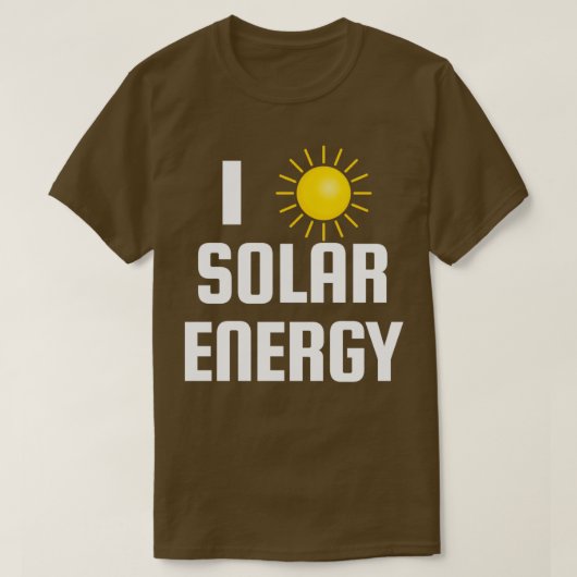 Ik hou van zonne-energie 2 t-shirt (Design voorkant)