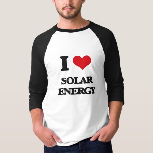 Ik hou van zonne-energie t-shirt (Voorkant)