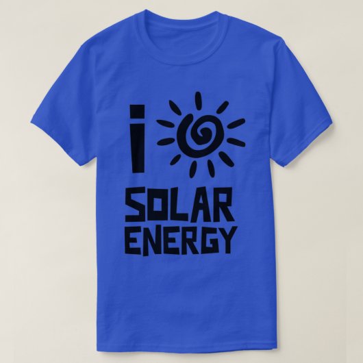 Ik hou van zonne-energie t-shirt (Design voorkant)