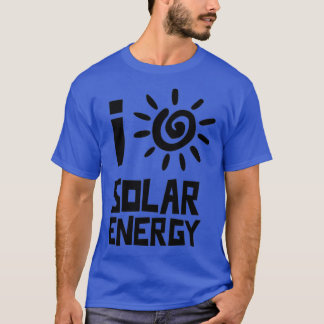 Ik hou van zonne-energie t-shirt