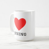Ik hou van zonnebaden koffiemok (Voorkant links)