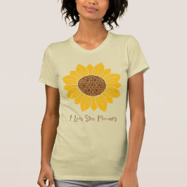 Ik hou van zonnebloemen t-shirt