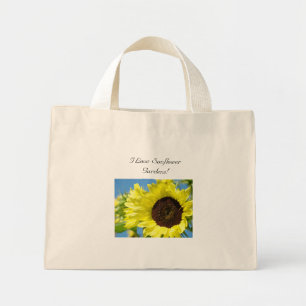 Ik hou van zonnebloementuinen! Boodschappentassen Mini Tote Bag
