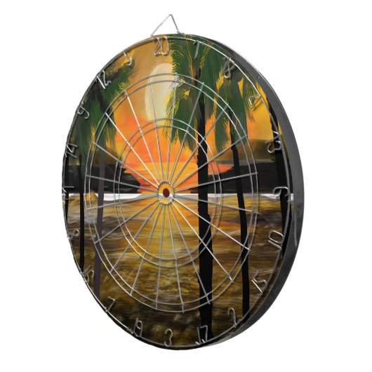 Ik hou van zonsondergang. dartbord (Voorkant Rechts)