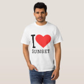 Ik hou van zonsondergang t-shirt (Voorkant volledig)