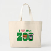 Ik hou van ZOO Grote Tote Bag (Voorkant)