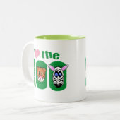 Ik hou van ZOO Tweekleurige Koffiemok (Voorkant links)