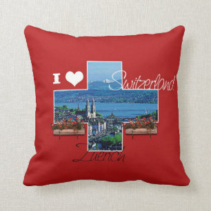 Ik hou van Zuerich, Zwitserland - Pillow Kussen
