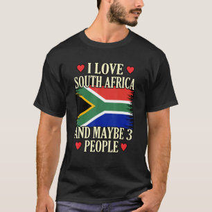 Ik hou van Zuid-Afrika en misschien 3 mensen T-shirt