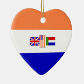 Ik hou van Zuid-Afrika Keramisch Ornament (Rechts)