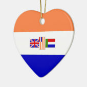 Ik hou van Zuid-Afrika Keramisch Ornament (Links)