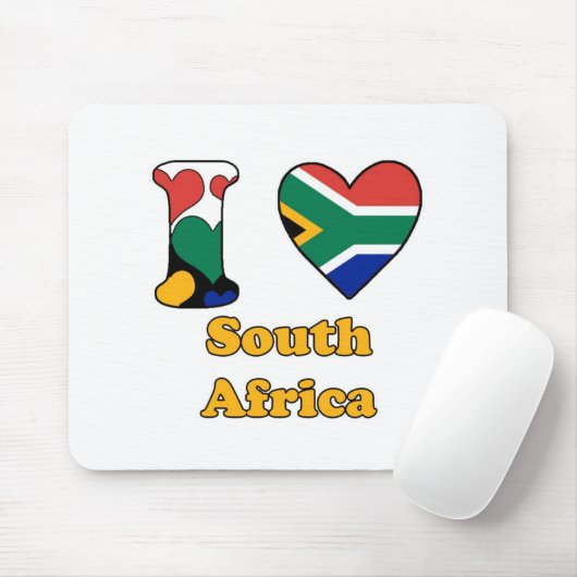 Ik hou van Zuid-Afrika Muismat (Met muis)